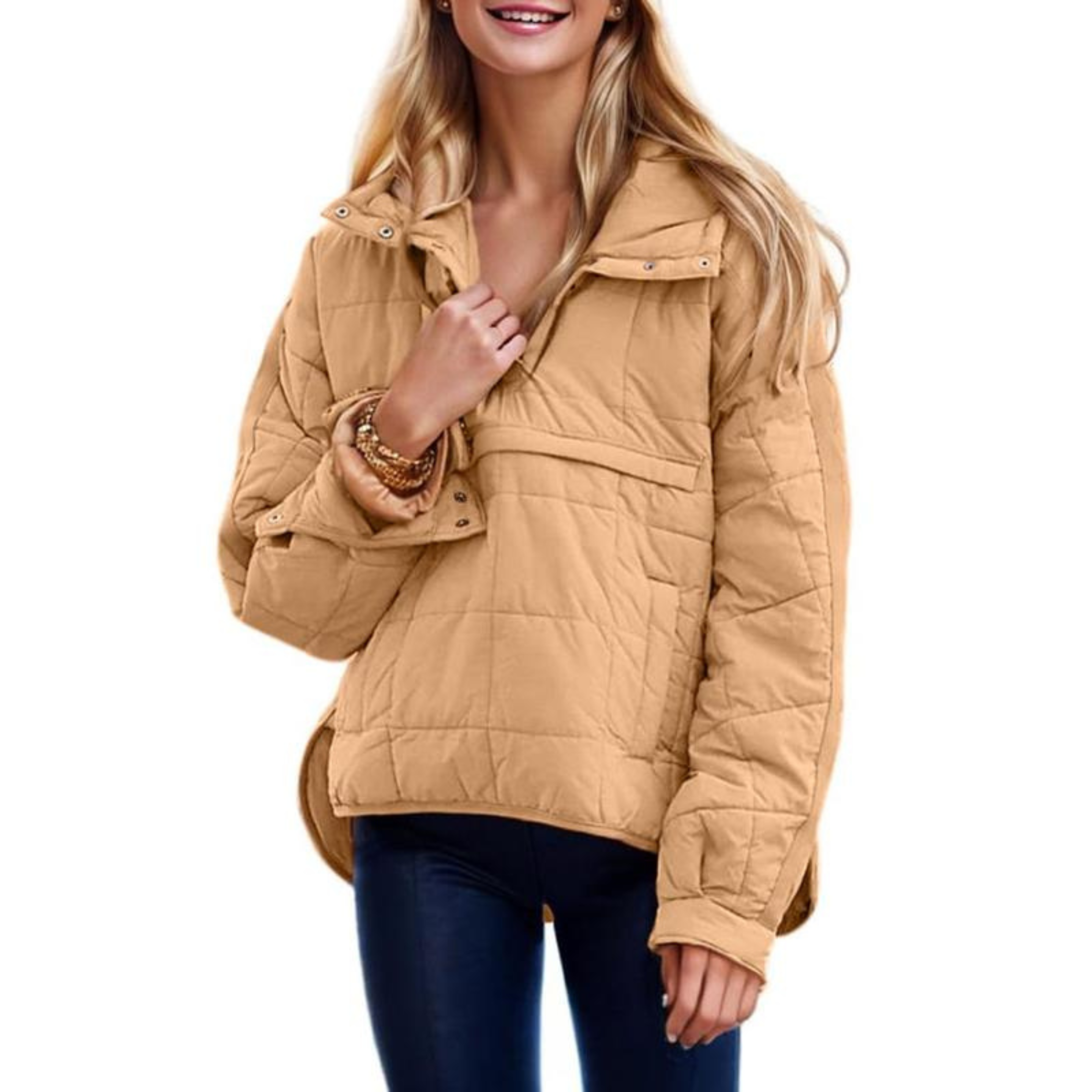 Megan™ – Oversized Hooded Pullover Hooded Jacket