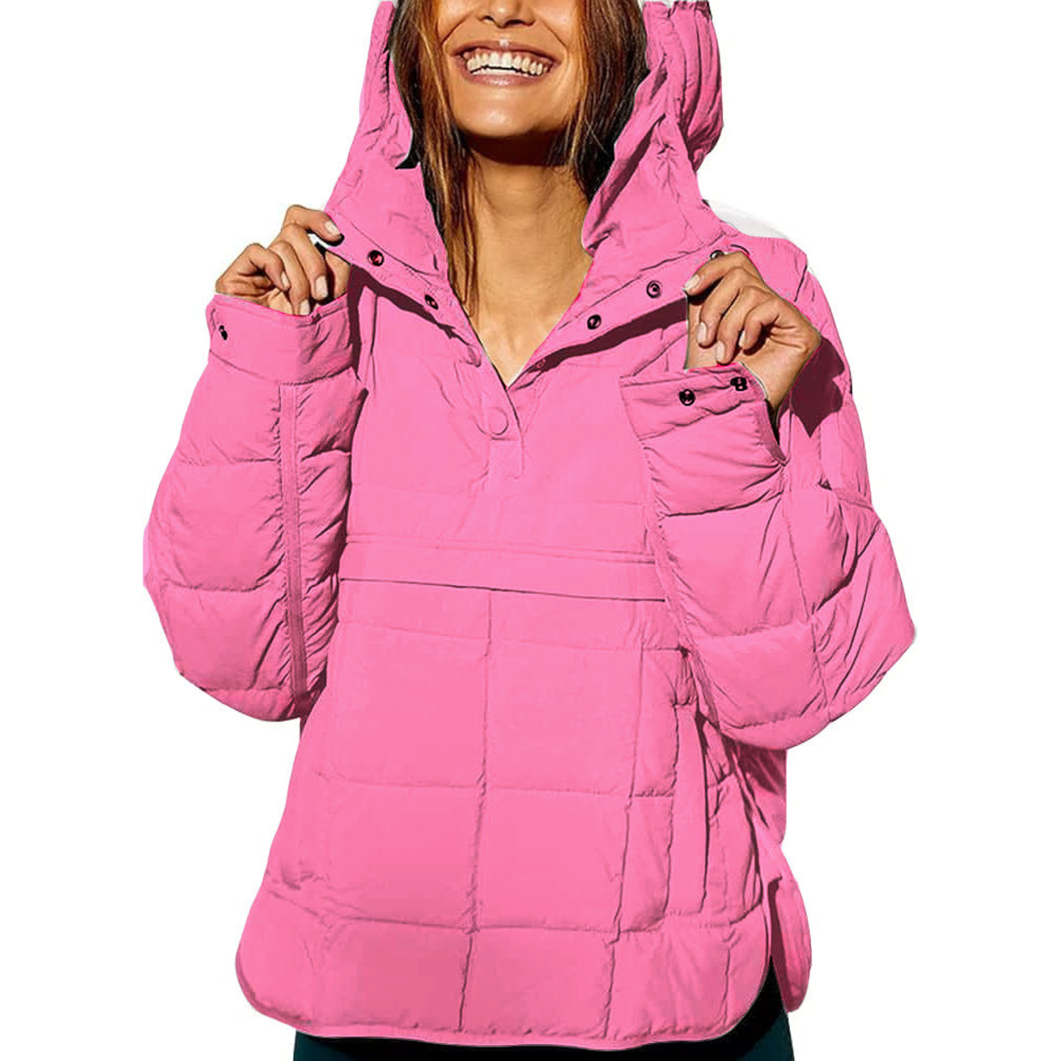 Megan™ – Oversized Hooded Pullover Hooded Jacket