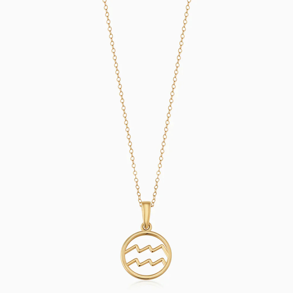 Rosalyette | Zodiac Sign Necklace 18k Gold